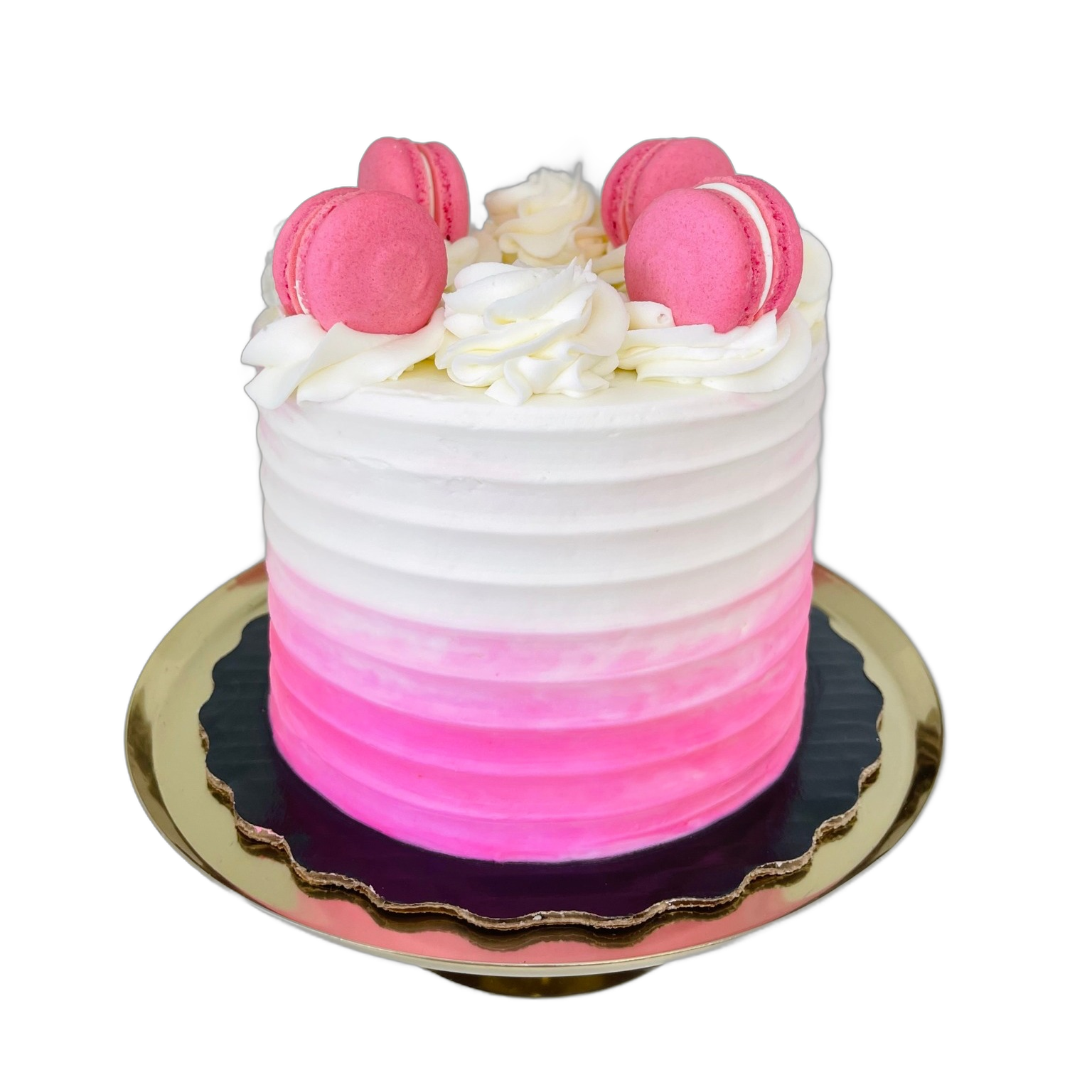 Pink Ombre case cake
