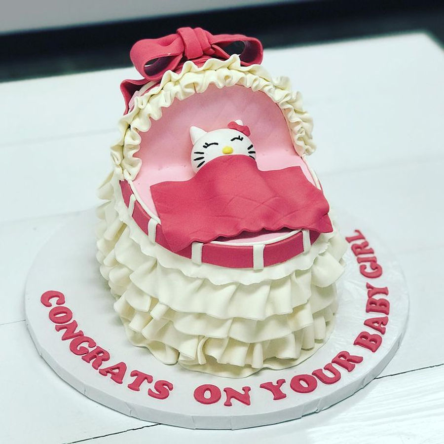 Baby shower cake by Sweet Escape Cake Company, Indianapolis