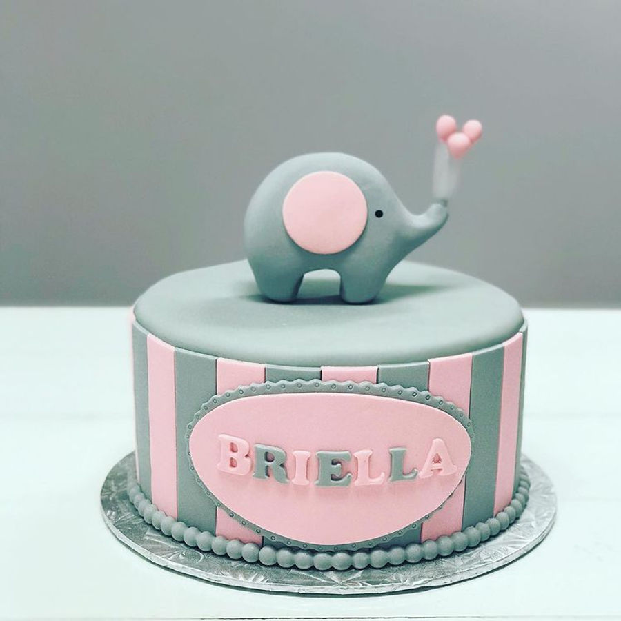 Baby shower cake by Sweet Escape Cake Company, Indianapolis