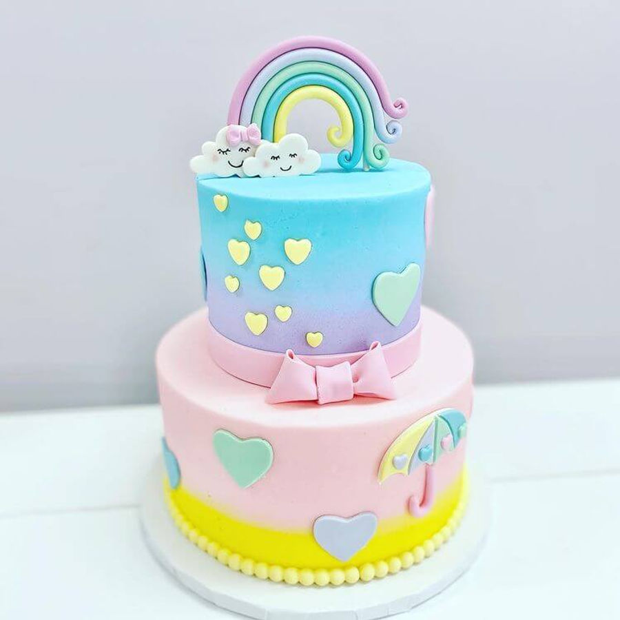 Birthday cake by Sweet Escape Cake Company, Indianapolis