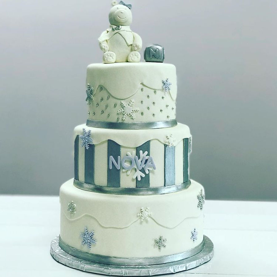 Baby shower cake by Sweet Escape Cake Company, Indianapolis