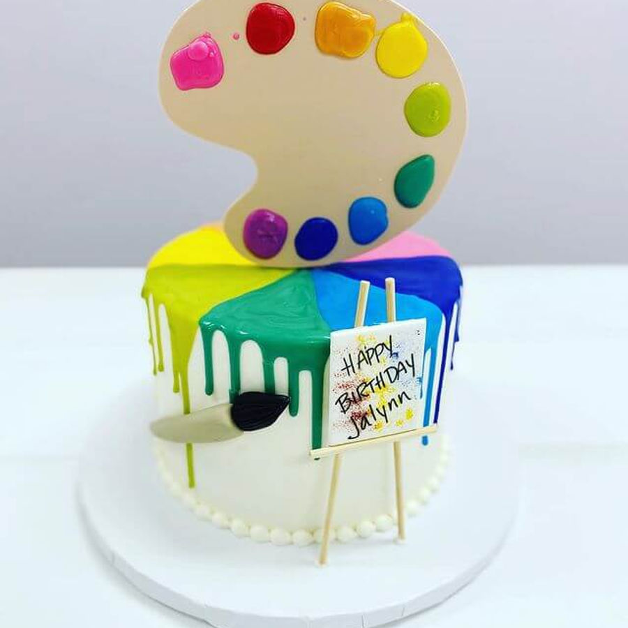 Birthday cake by Sweet Escape Cake Company, Indianapolis