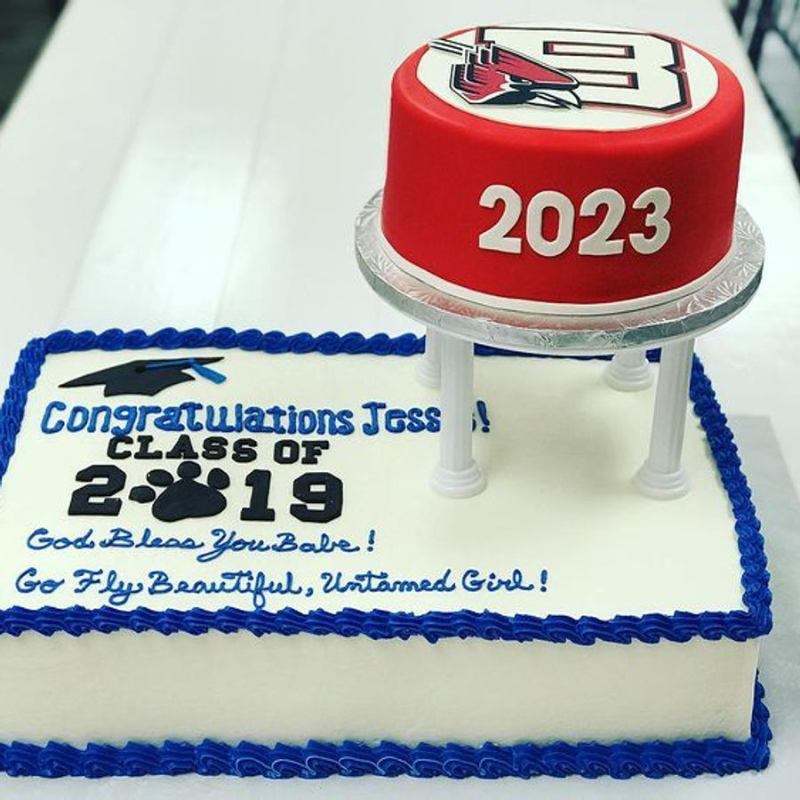 Graduation cake by Sweet Escape Cake Company, Indianapolis
