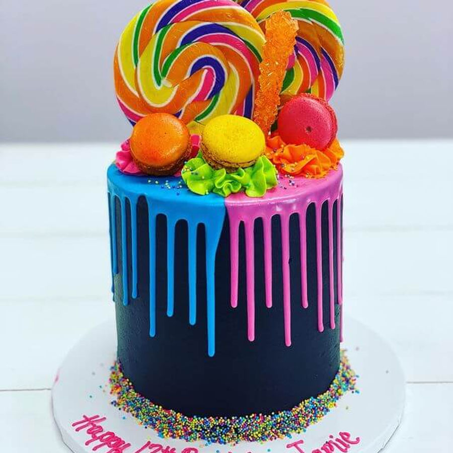 Birthday cake by Sweet Escape Cake Company, Indianapolis