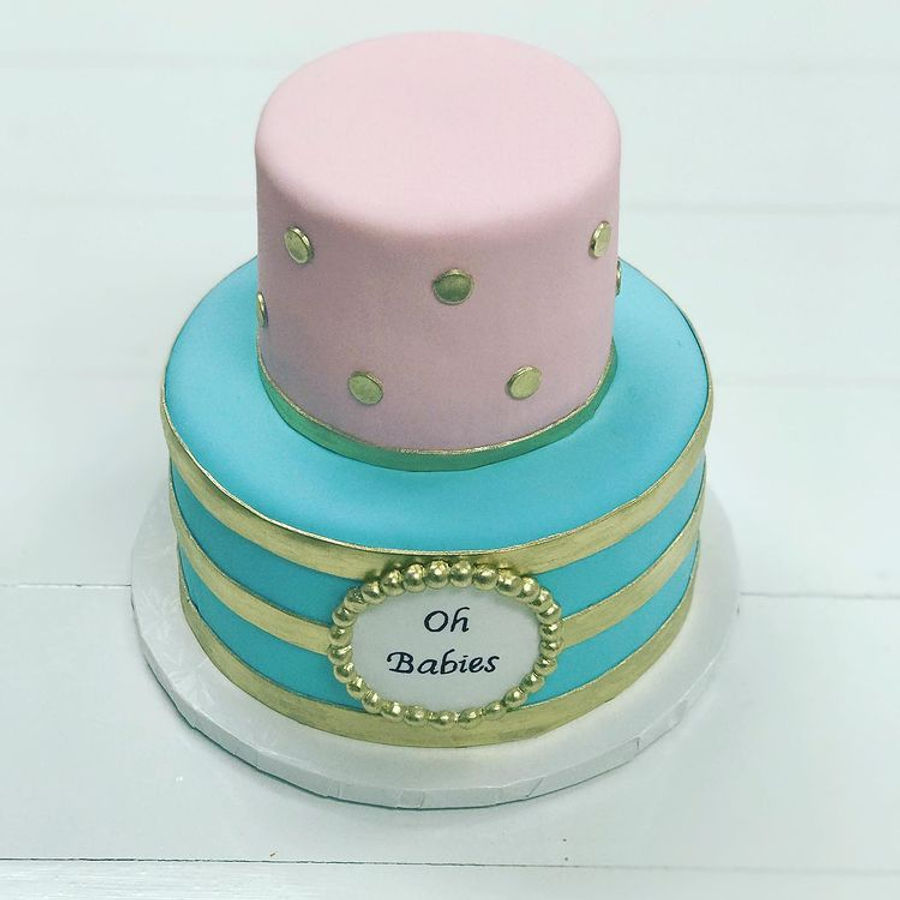 Baby shower cake by Sweet Escape Cake Company, Indianapolis