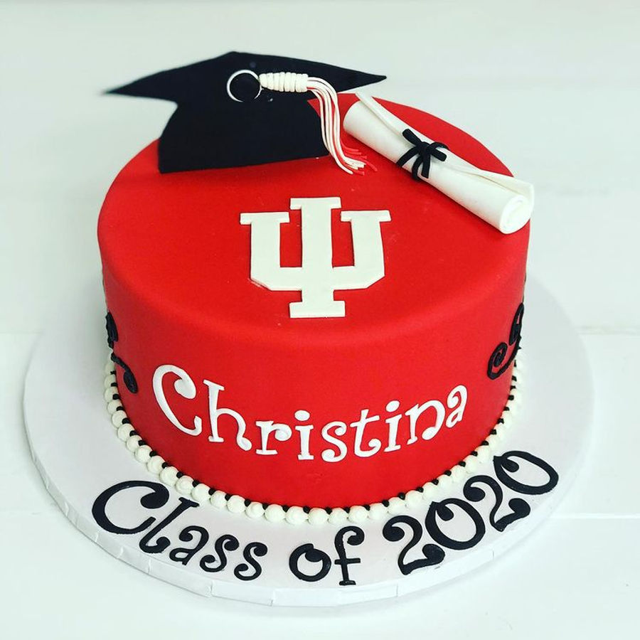 Graduation cake by Sweet Escape Cake Company, Indianapolis