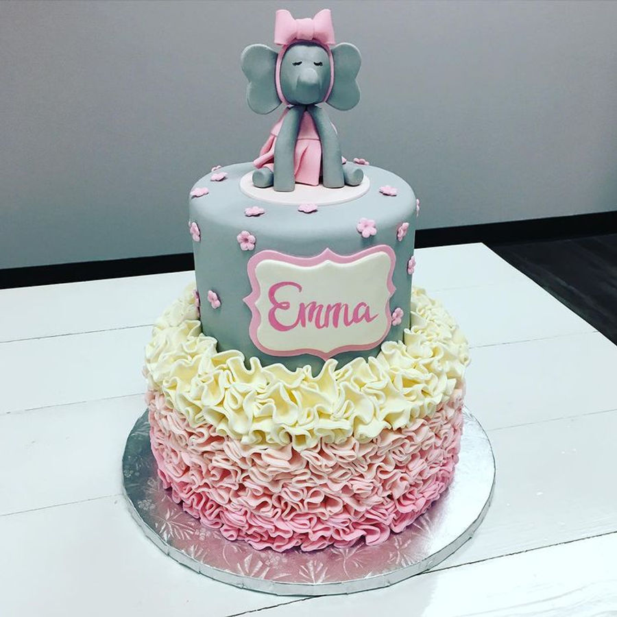 Baby shower cake by Sweet Escape Cake Company, Indianapolis