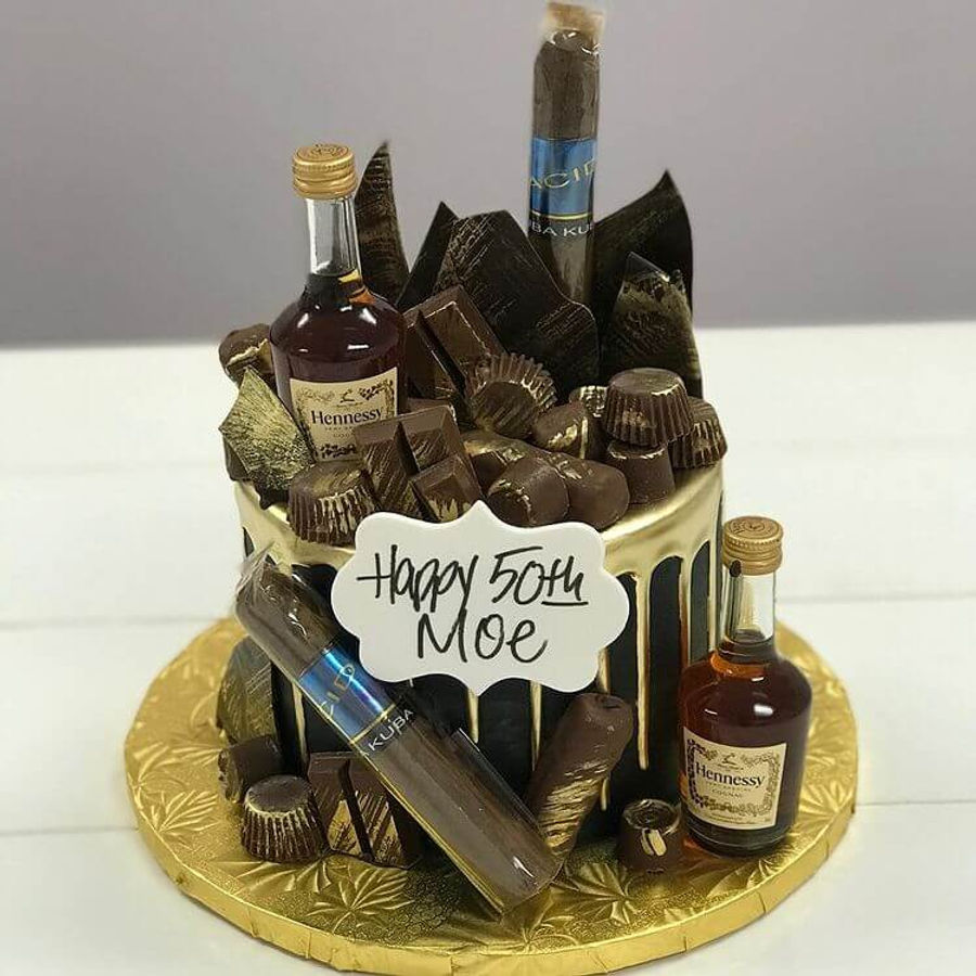 Birthday cake by Sweet Escape Cake Company, Indianapolis