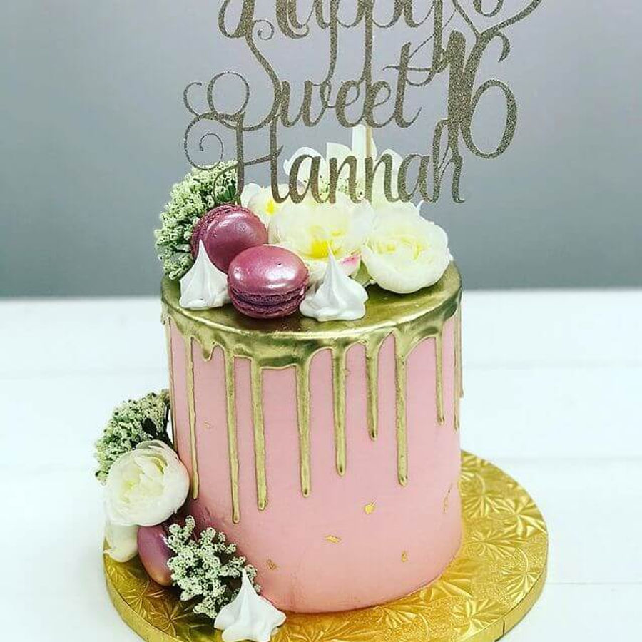 Birthday cake by Sweet Escape Cake Company, Indianapolis