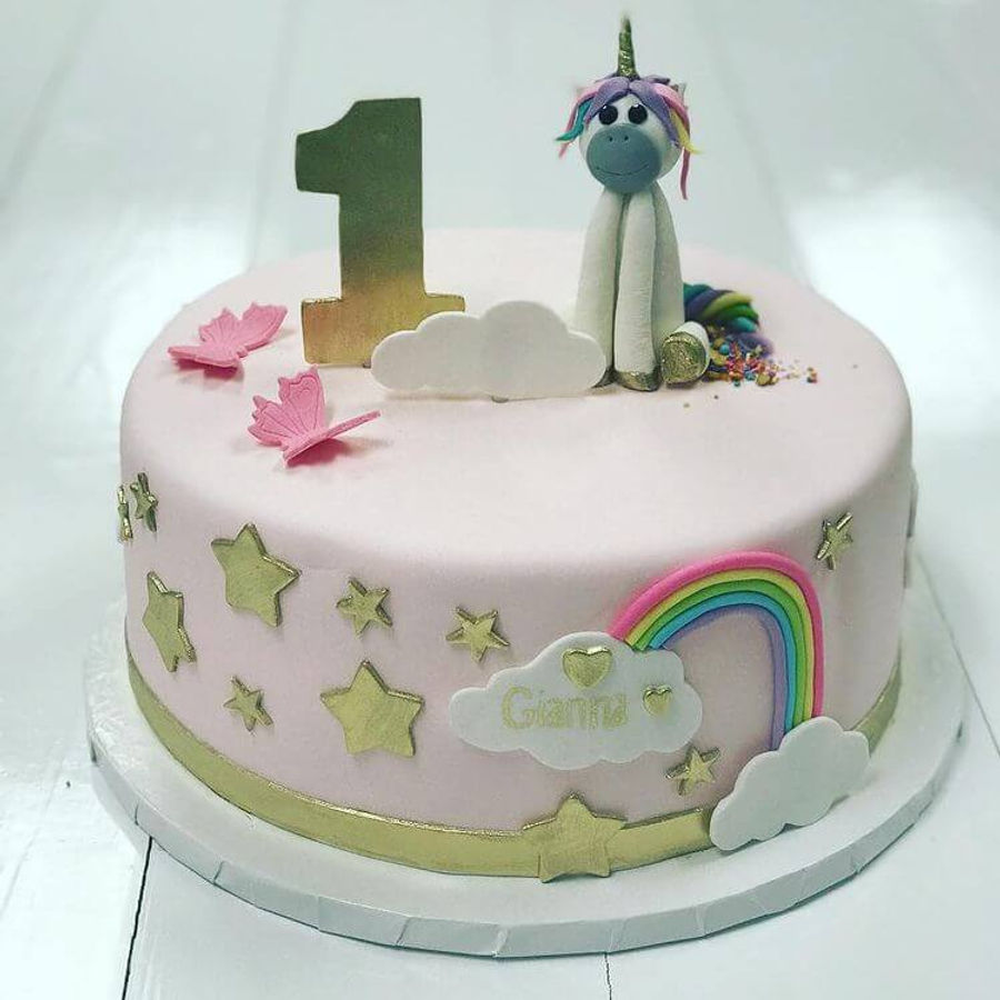 Birthday cake by Sweet Escape Cake Company, Indianapolis