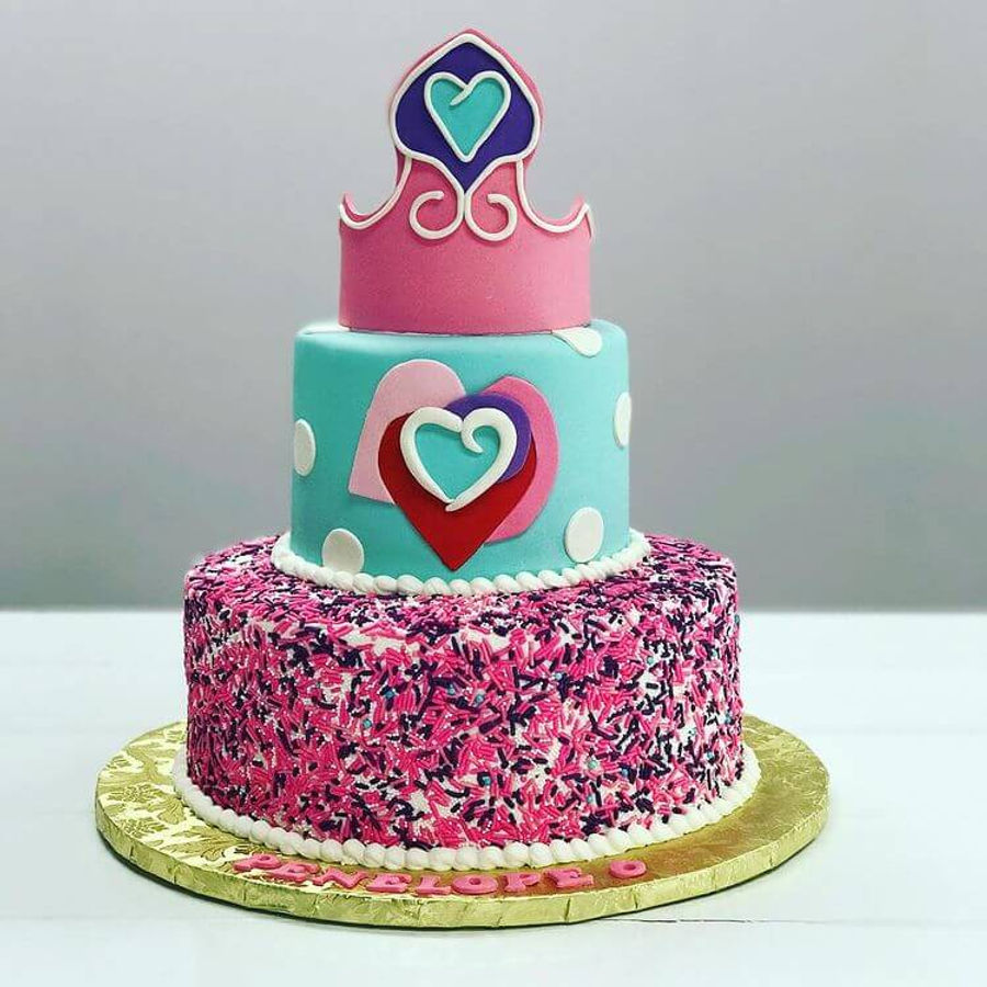 Birthday cake by Sweet Escape Cake Company, Indianapolis