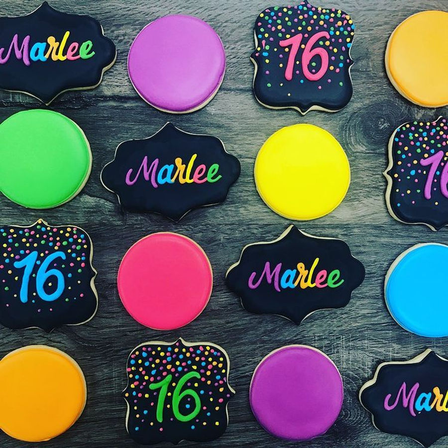 Decorated cookies by Sweet Escape Cake Company, Indianapolis