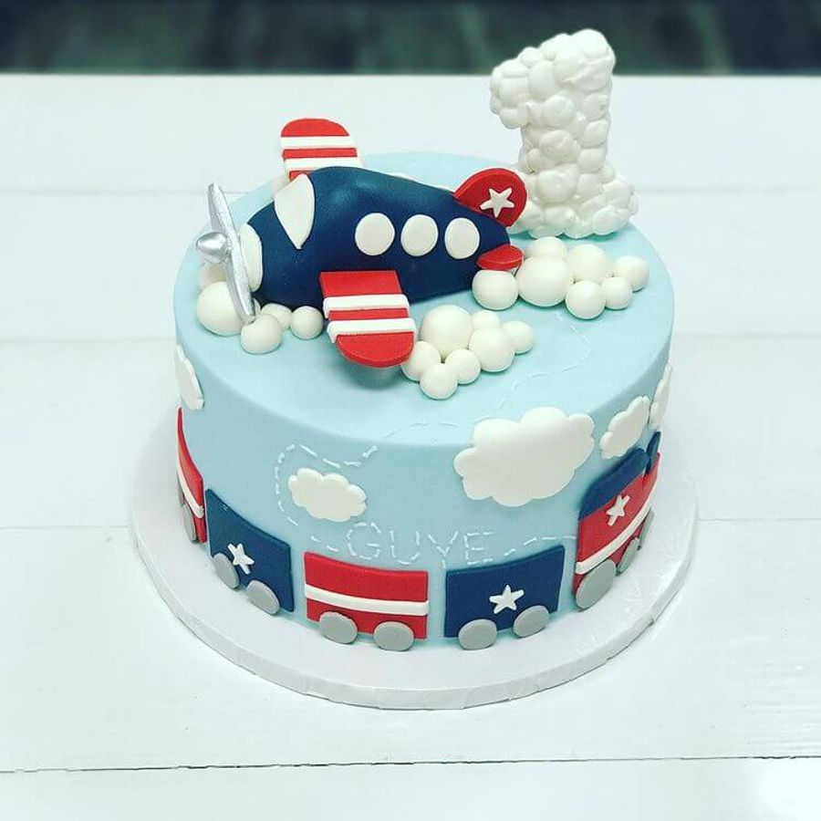 Birthday cake by Sweet Escape Cake Company, Indianapolis