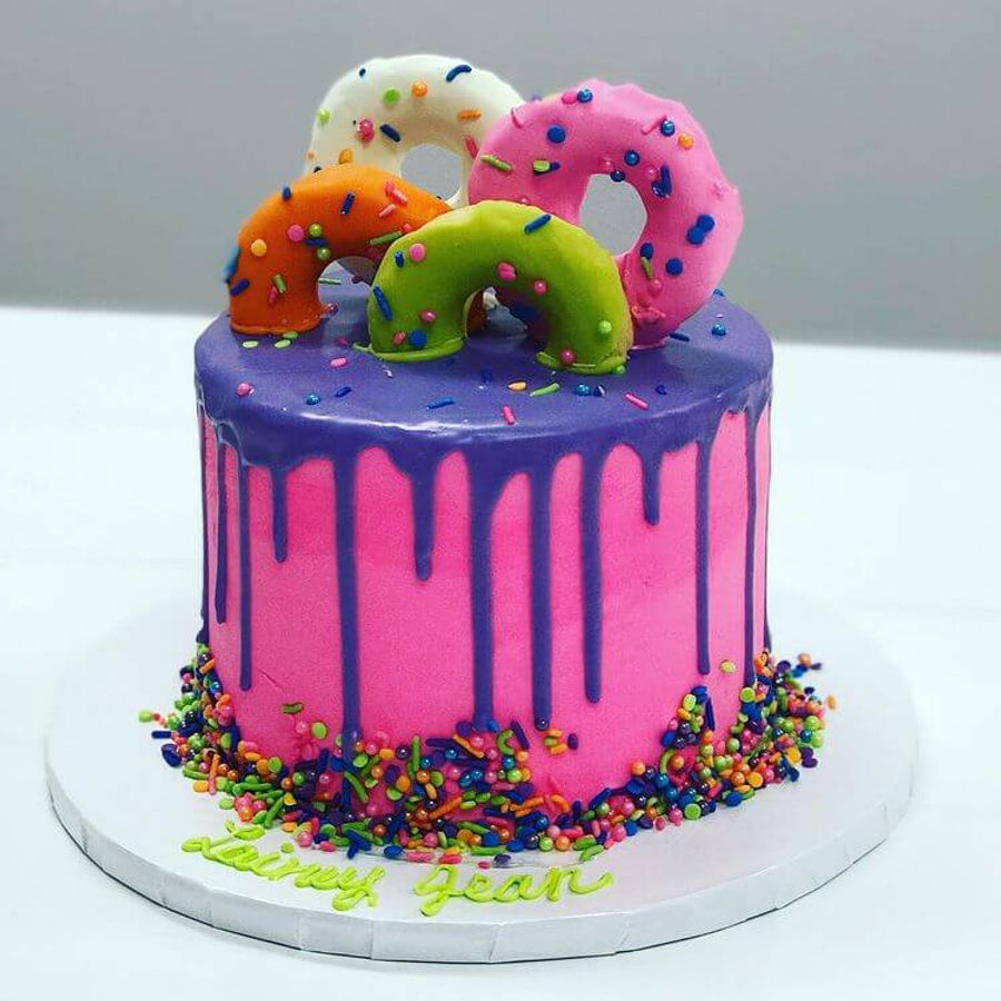 Birthday cake by Sweet Escape Cake Company, Indianapolis