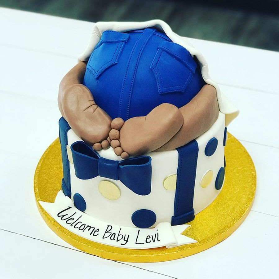 Baby shower cake by Sweet Escape Cake Company, Indianapolis