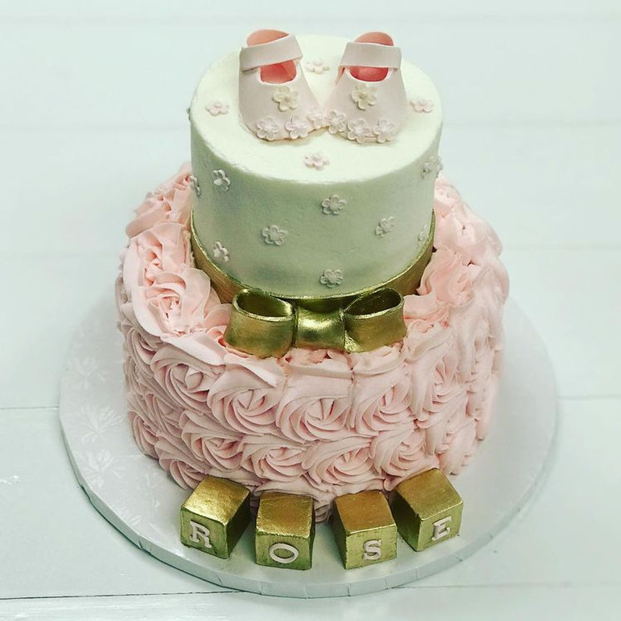 Baby shower cake by Sweet Escape Cake Company, Indianapolis