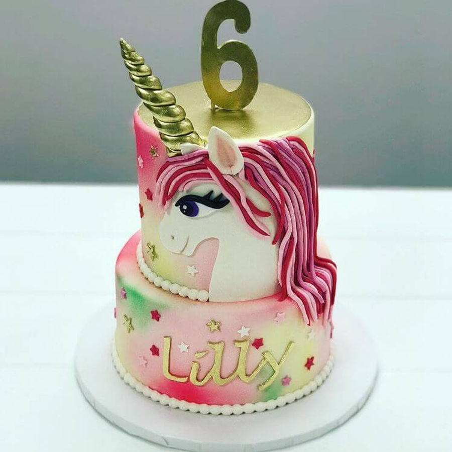 Birthday cake by Sweet Escape Cake Company, Indianapolis