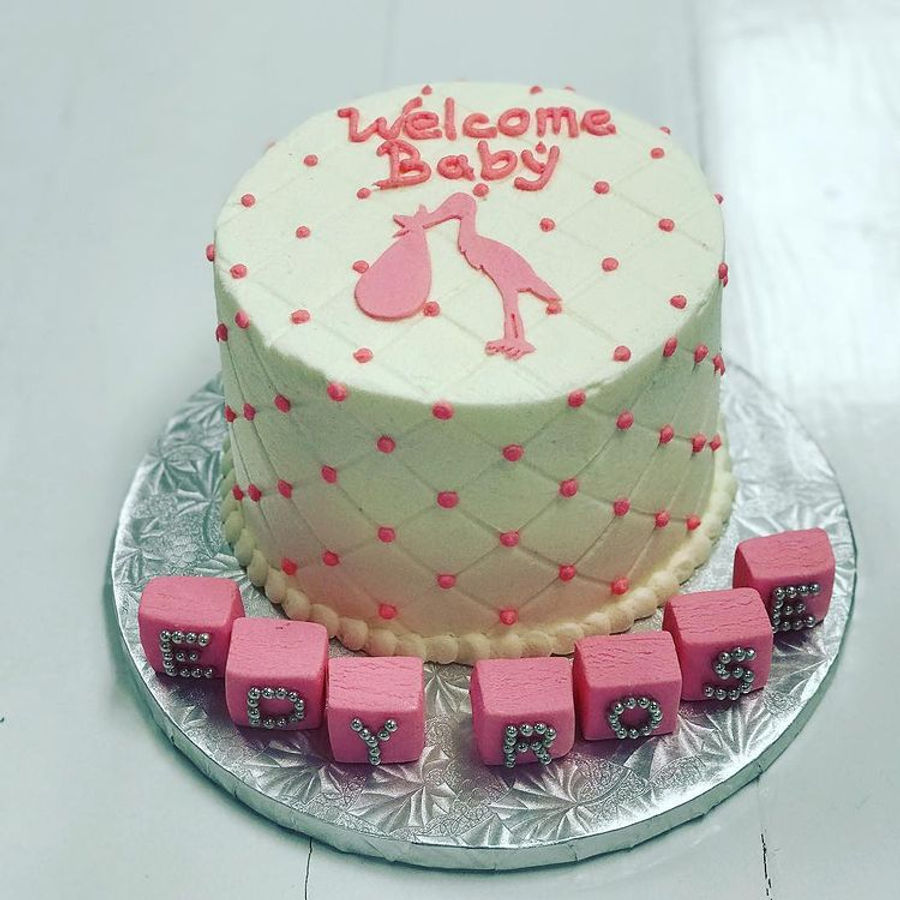 Baby shower cake by Sweet Escape Cake Company, Indianapolis