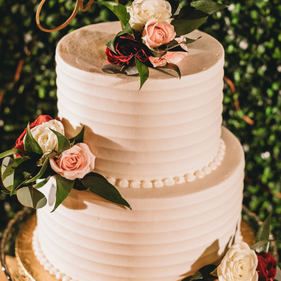 Wedding cake by Sweet Escape Cake Company, Indianapolis