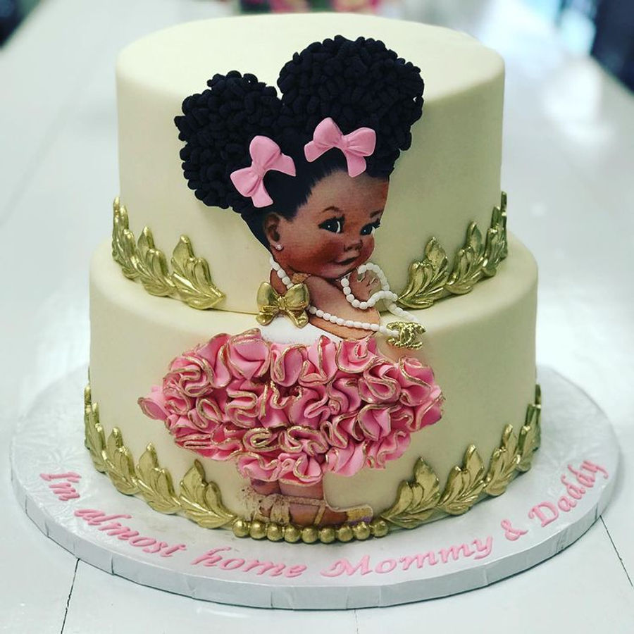 Baby shower cake by Sweet Escape Cake Company, Indianapolis