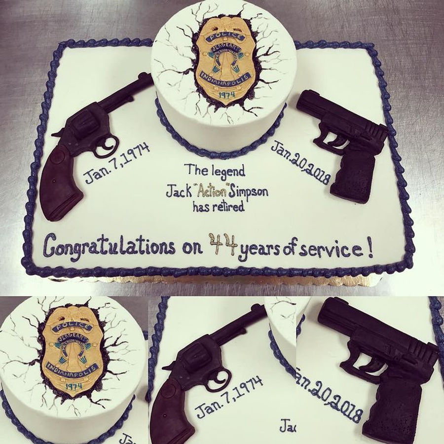 Retirement cake by Sweet Escape Cake Company, Indianapolis