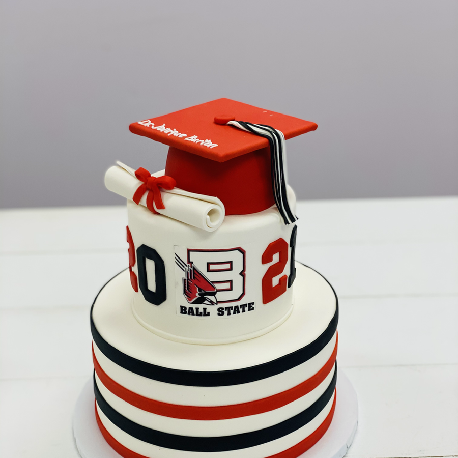 Graduation cake by Sweet Escape Cake Company, Indianapolis
