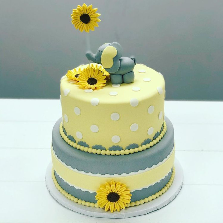 Baby shower cake by Sweet Escape Cake Company, Indianapolis
