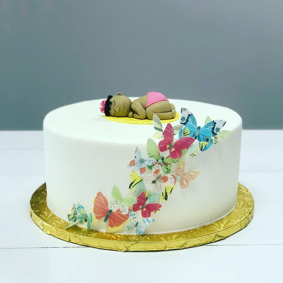Baby shower cake by Sweet Escape Cake Company, Indianapolis