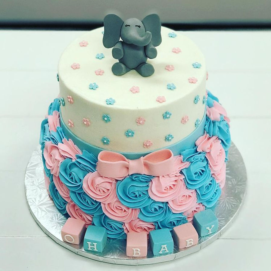 Baby shower cake by Sweet Escape Cake Company, Indianapolis