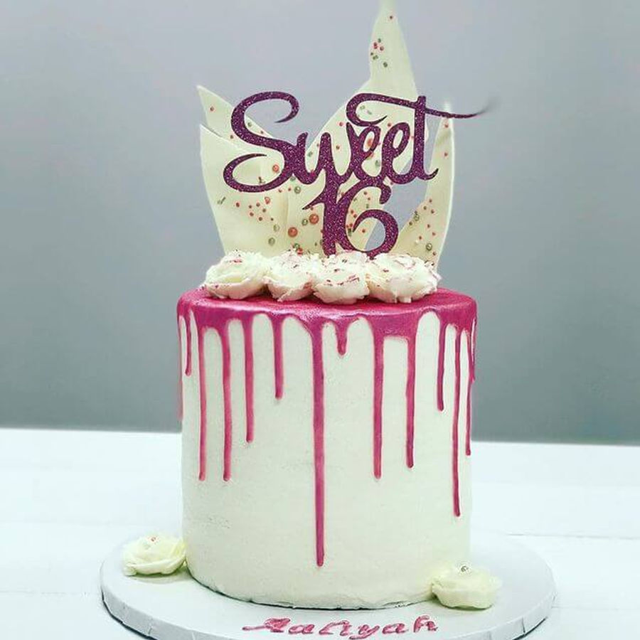 Birthday cake by Sweet Escape Cake Company, Indianapolis