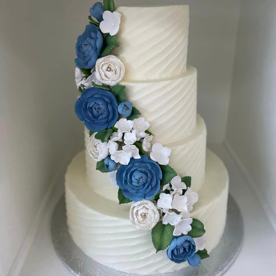 Wedding cake by Sweet Escape Cake Company, Indianapolis