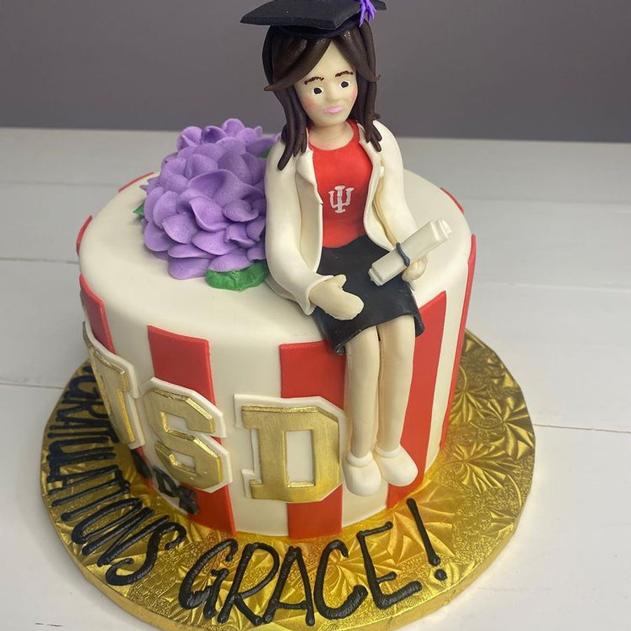 Graduation cake by Sweet Escape Cake Company, Indianapolis