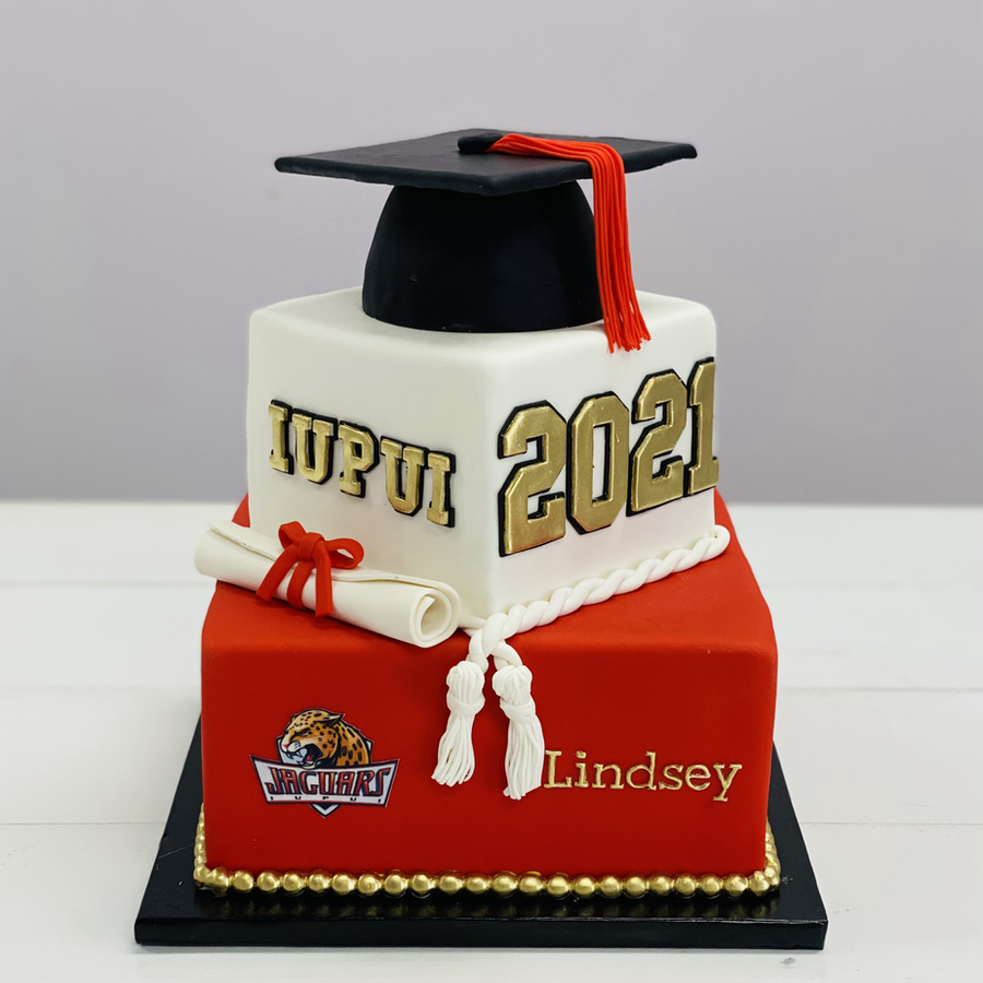 Graduation cake by Sweet Escape Cake Company, Indianapolis