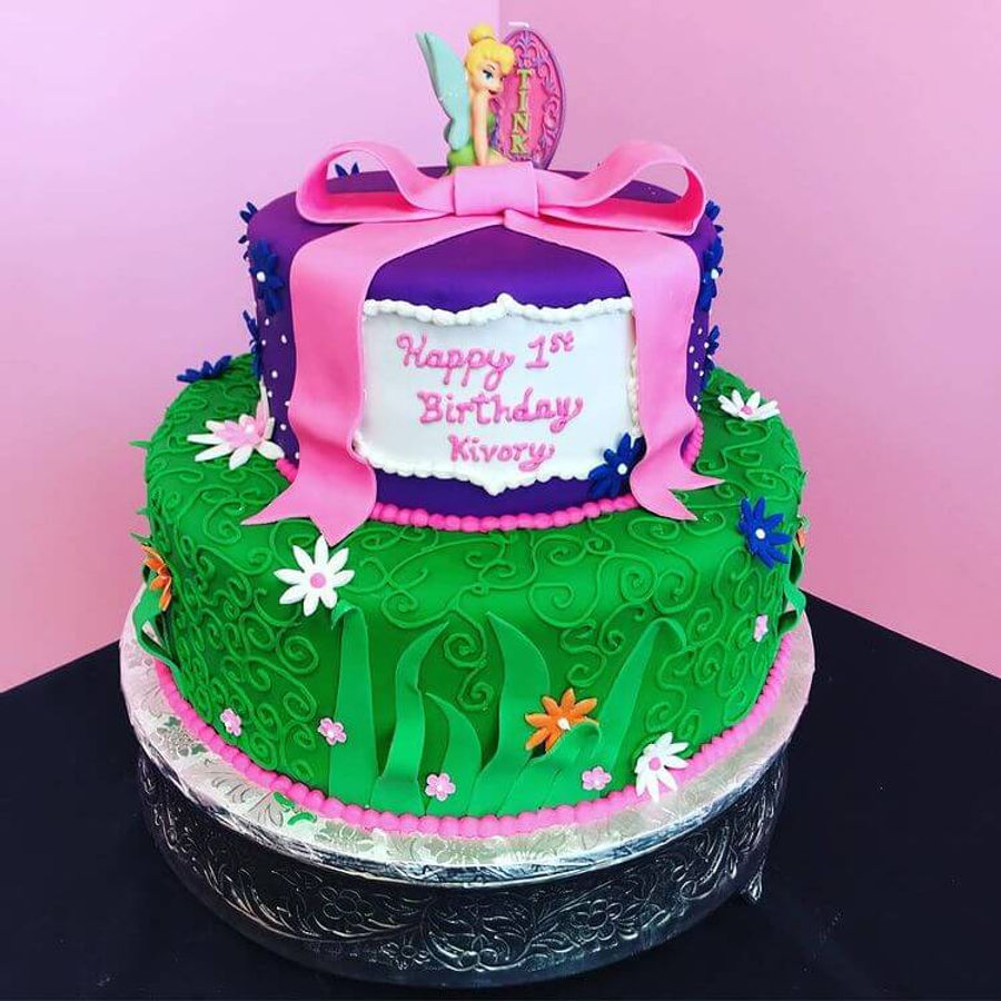 Birthday cake by Sweet Escape Cake Company, Indianapolis
