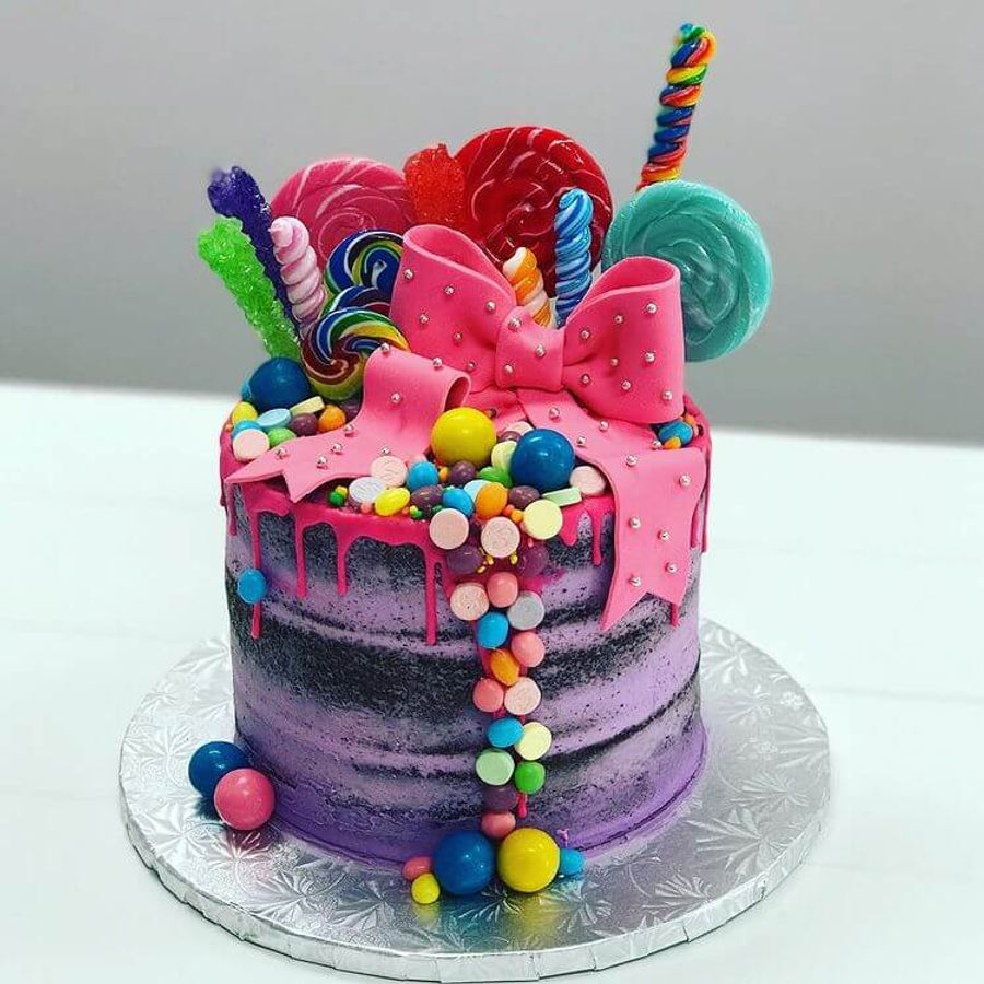 Birthday cake by Sweet Escape Cake Company, Indianapolis