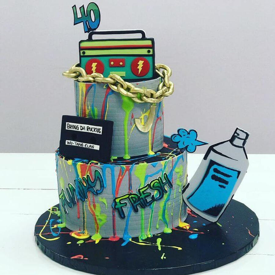 Birthday cake by Sweet Escape Cake Company, Indianapolis