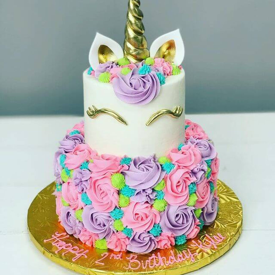 Birthday cake by Sweet Escape Cake Company, Indianapolis