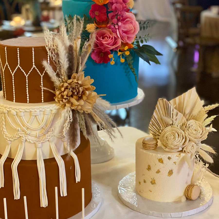 Wedding cake by Sweet Escape Cake Company, Indianapolis