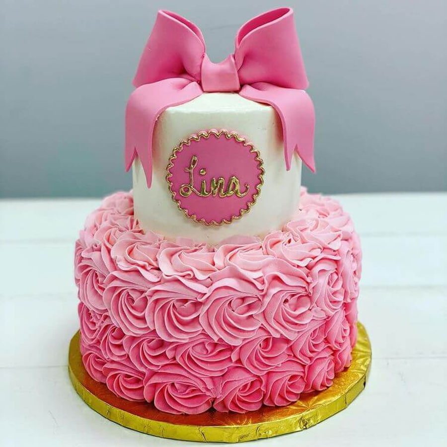 Birthday cake by Sweet Escape Cake Company, Indianapolis