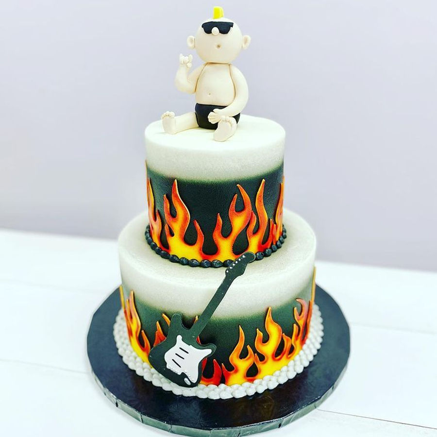 Baby shower cake by Sweet Escape Cake Company, Indianapolis