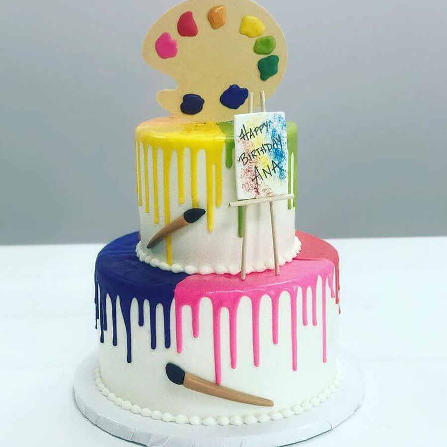 Birthday cake by Sweet Escape Cake Company, Indianapolis