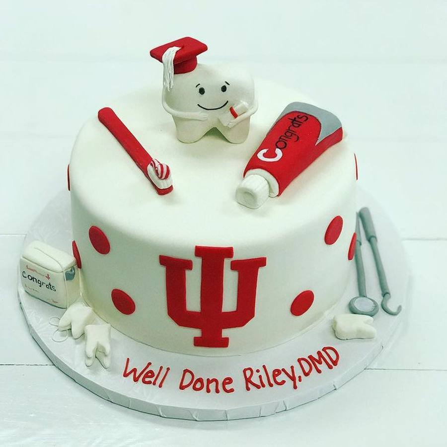 Graduation cake by Sweet Escape Cake Company, Indianapolis