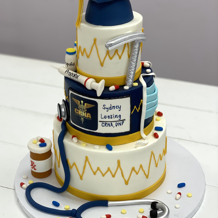Graduation cake by Sweet Escape Cake Company, Indianapolis