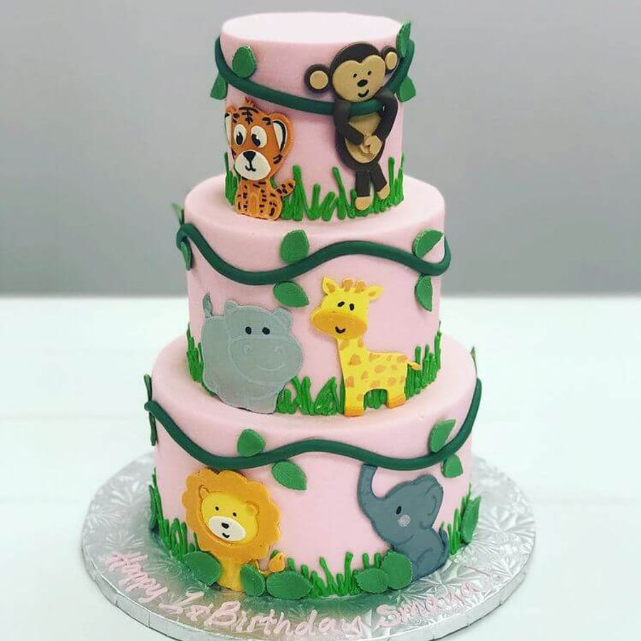 Birthday cake by Sweet Escape Cake Company, Indianapolis