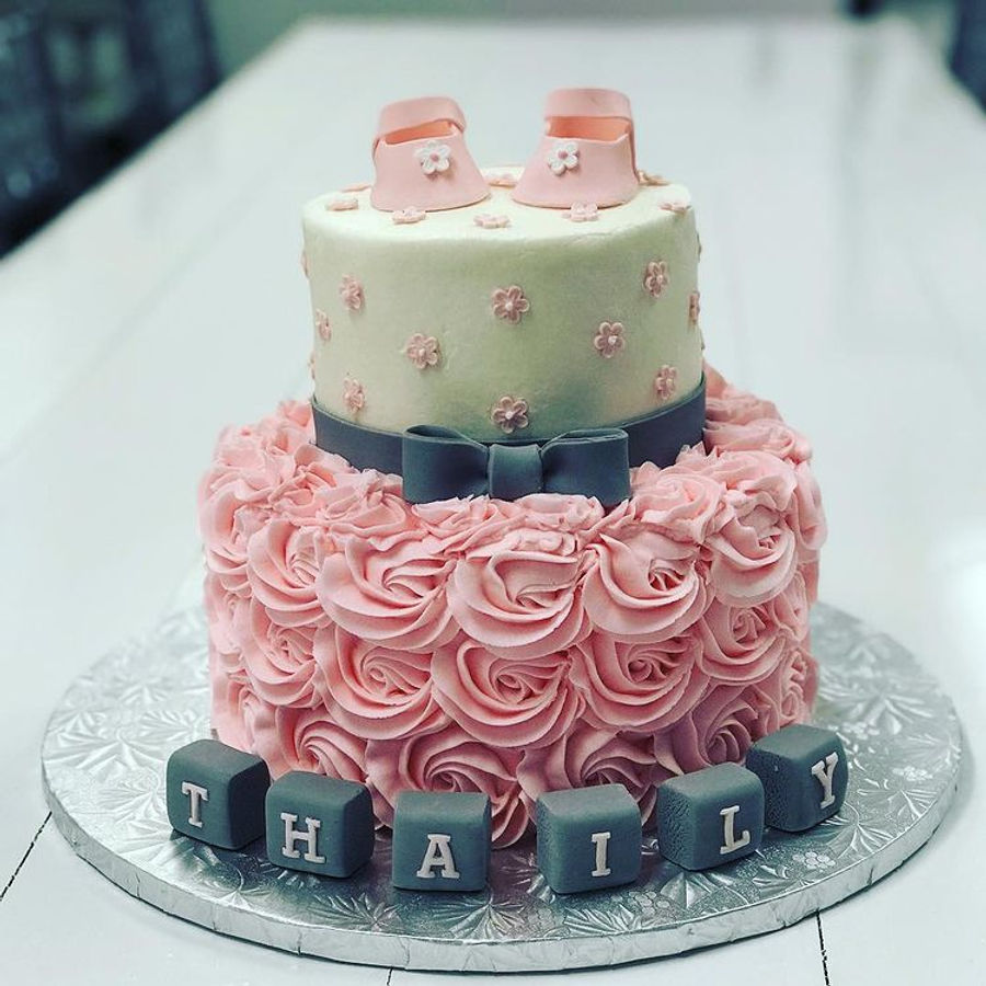 Baby shower cake by Sweet Escape Cake Company, Indianapolis