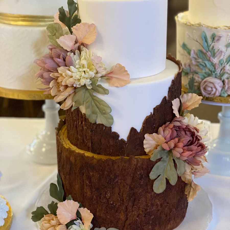 Wedding cake by Sweet Escape Cake Company, Indianapolis