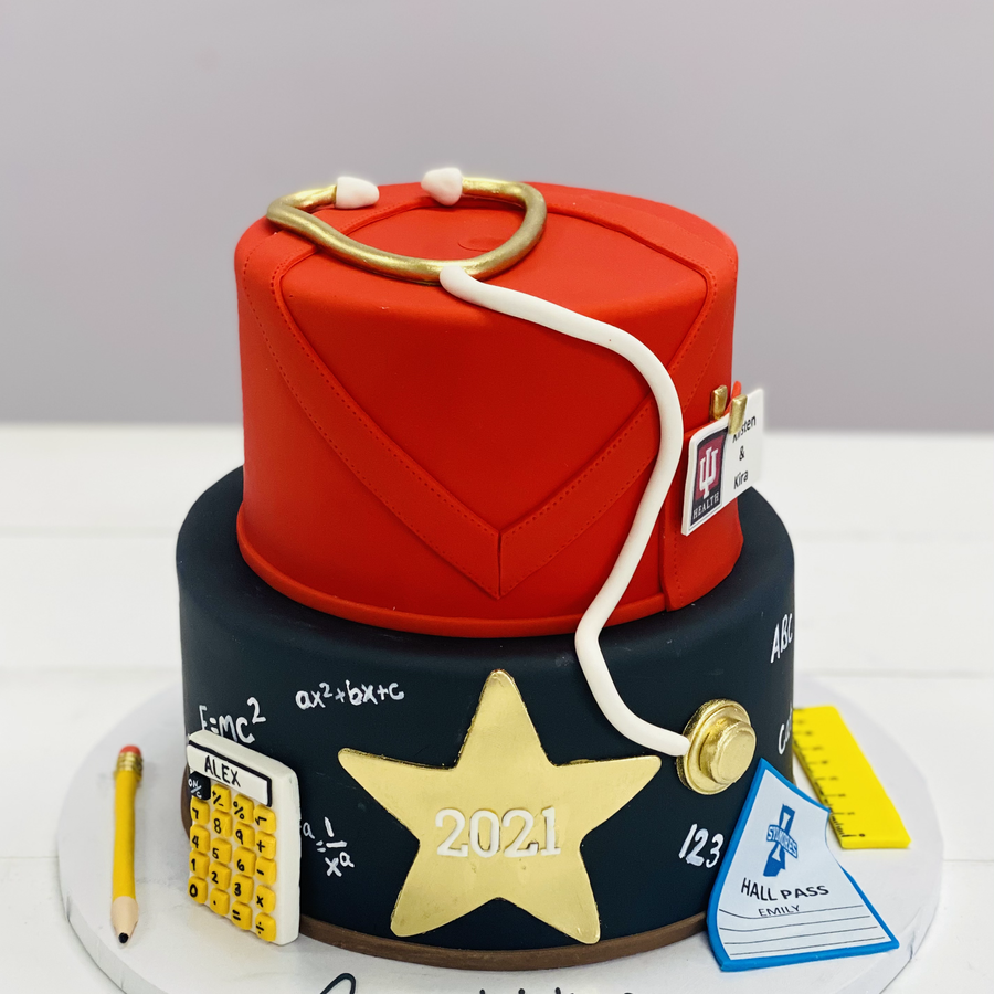 Graduation cake by Sweet Escape Cake Company, Indianapolis