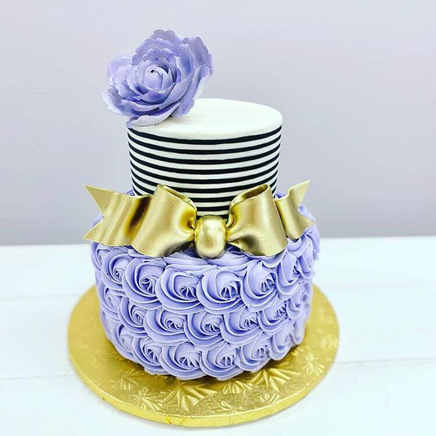 Birthday cake by Sweet Escape Cake Company, Indianapolis