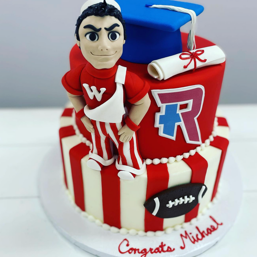Graduation cake by Sweet Escape Cake Company, Indianapolis