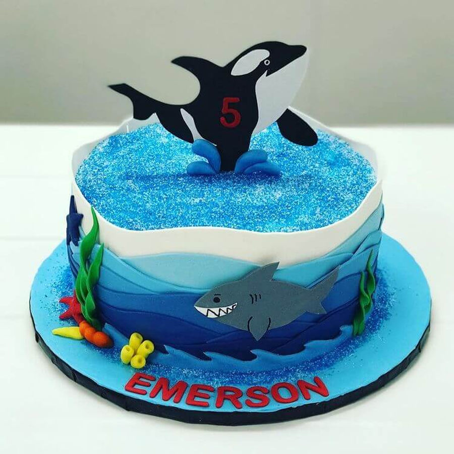 Birthday cake by Sweet Escape Cake Company, Indianapolis